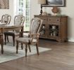 Transitional 9pc Dining Set Dining Table 6xSide Chairs And 2x Arm Chairs Cushion Seat Ash Oak Finish Kitchen Dining Room