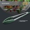 Thyme & Table Silicone Locking Tongs, Sage